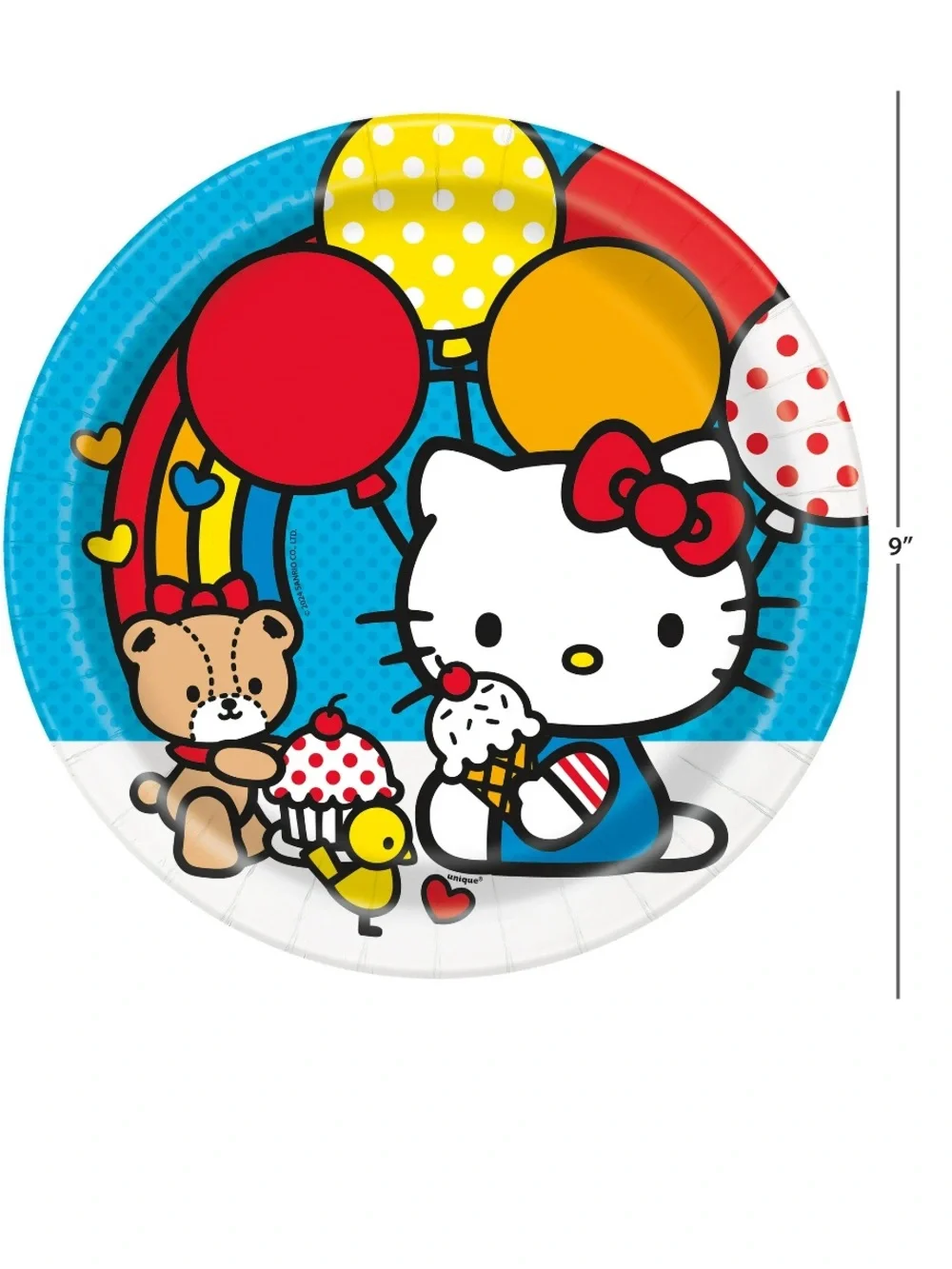 Hello Kitty Blue Party Plates & Decorations Set